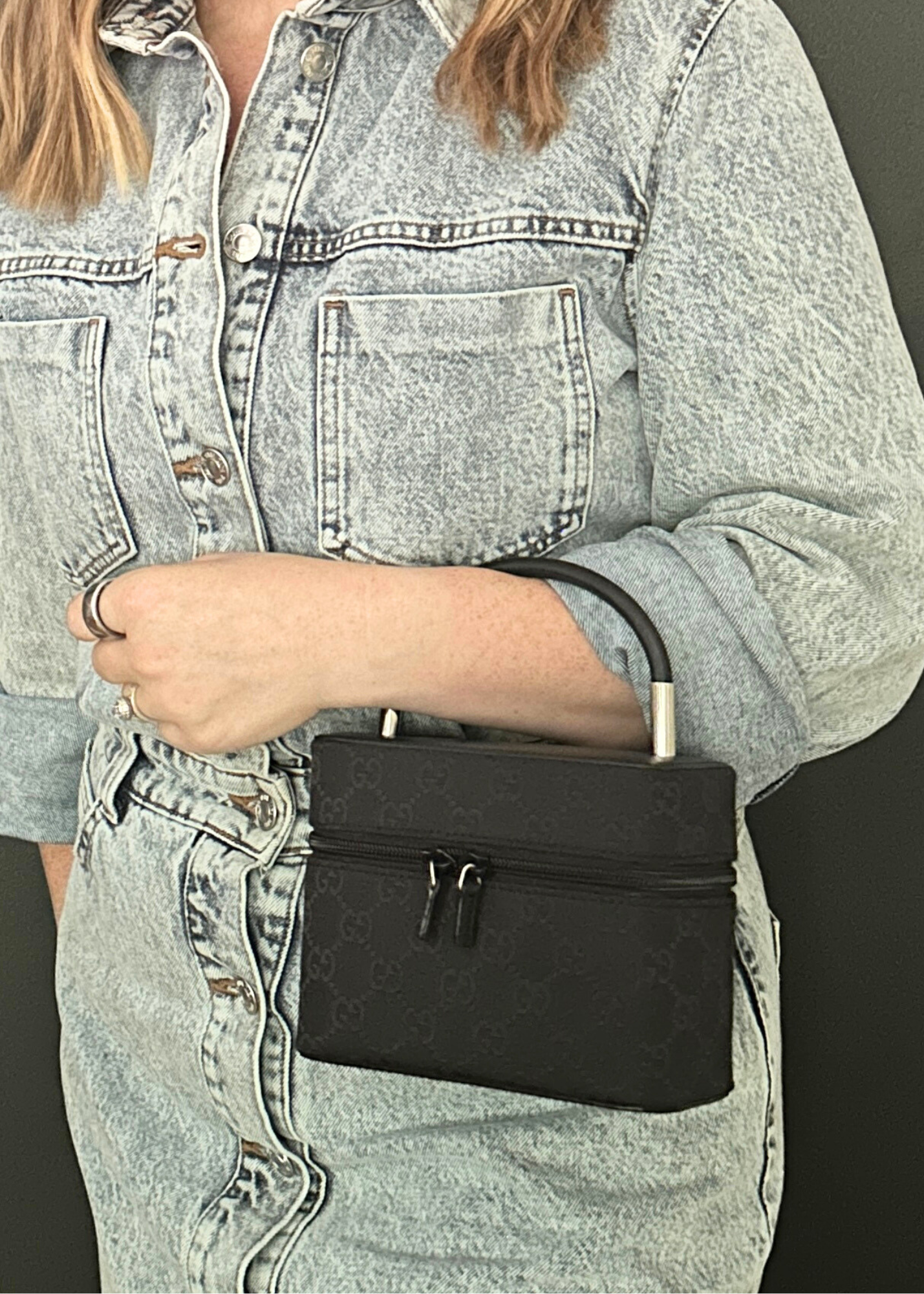 GUCCI MONOGRAM VANITY BAG