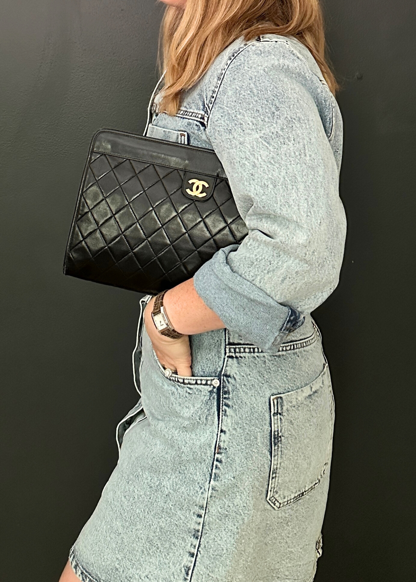 CHANEL MATELASSÉ CLUTCH