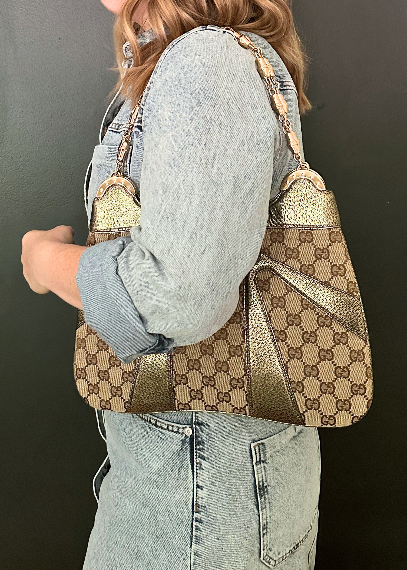 GUCCI BAMBOO RING SHOULDER BAG