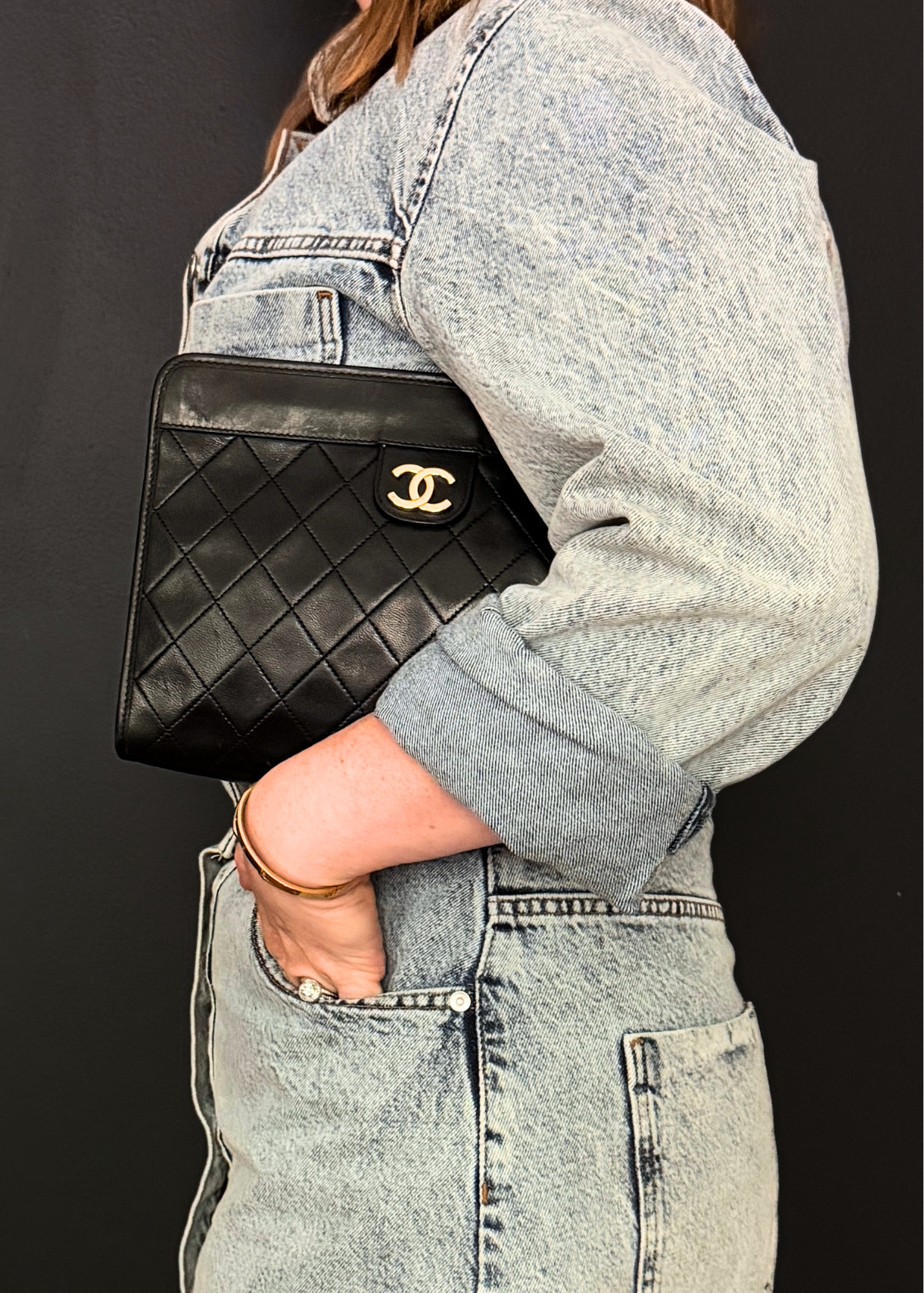 CHANEL MATELASSÉ CLUTCH