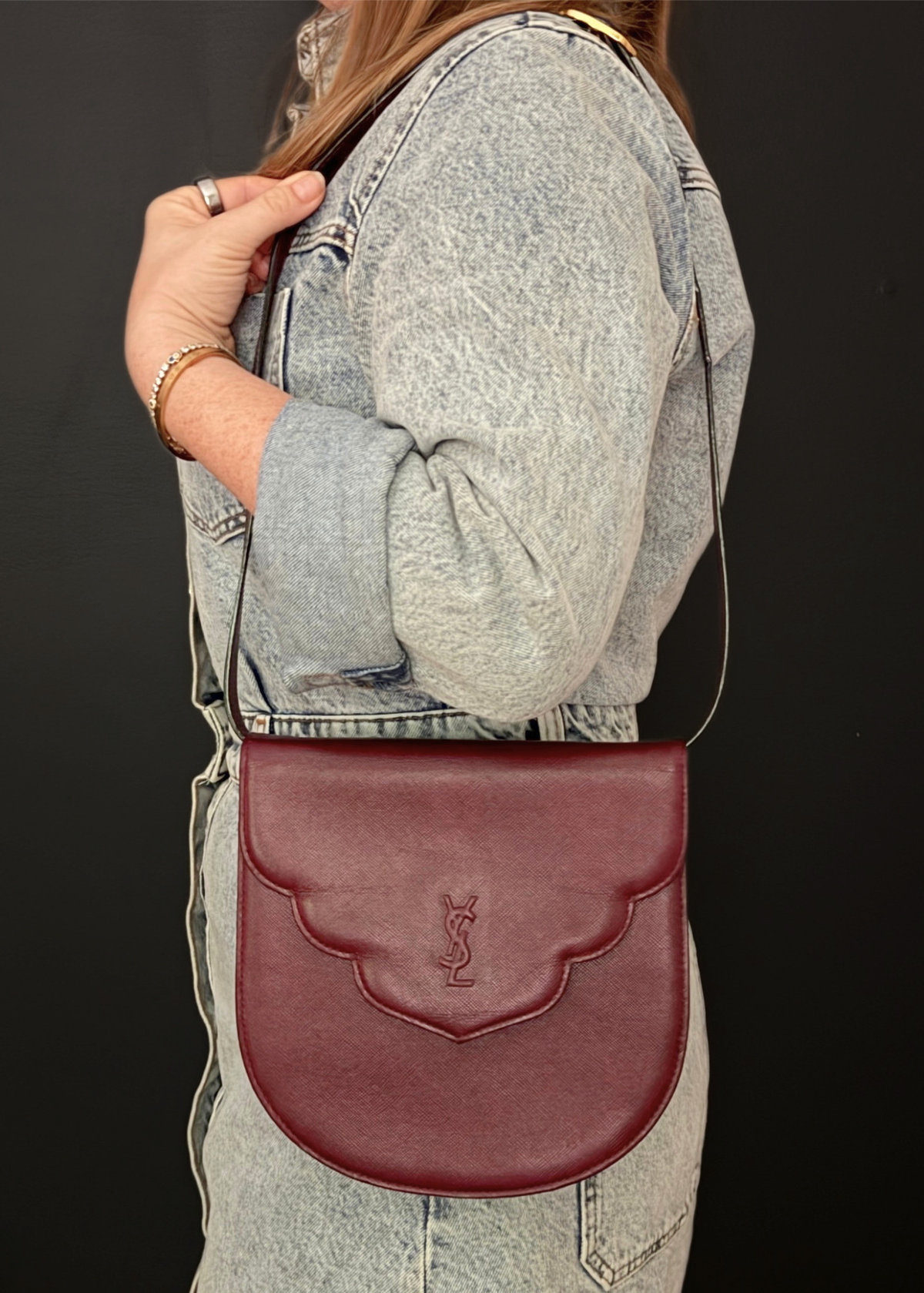 YVES SAINT LAURENT CLUTCH & SHOULDER BAG