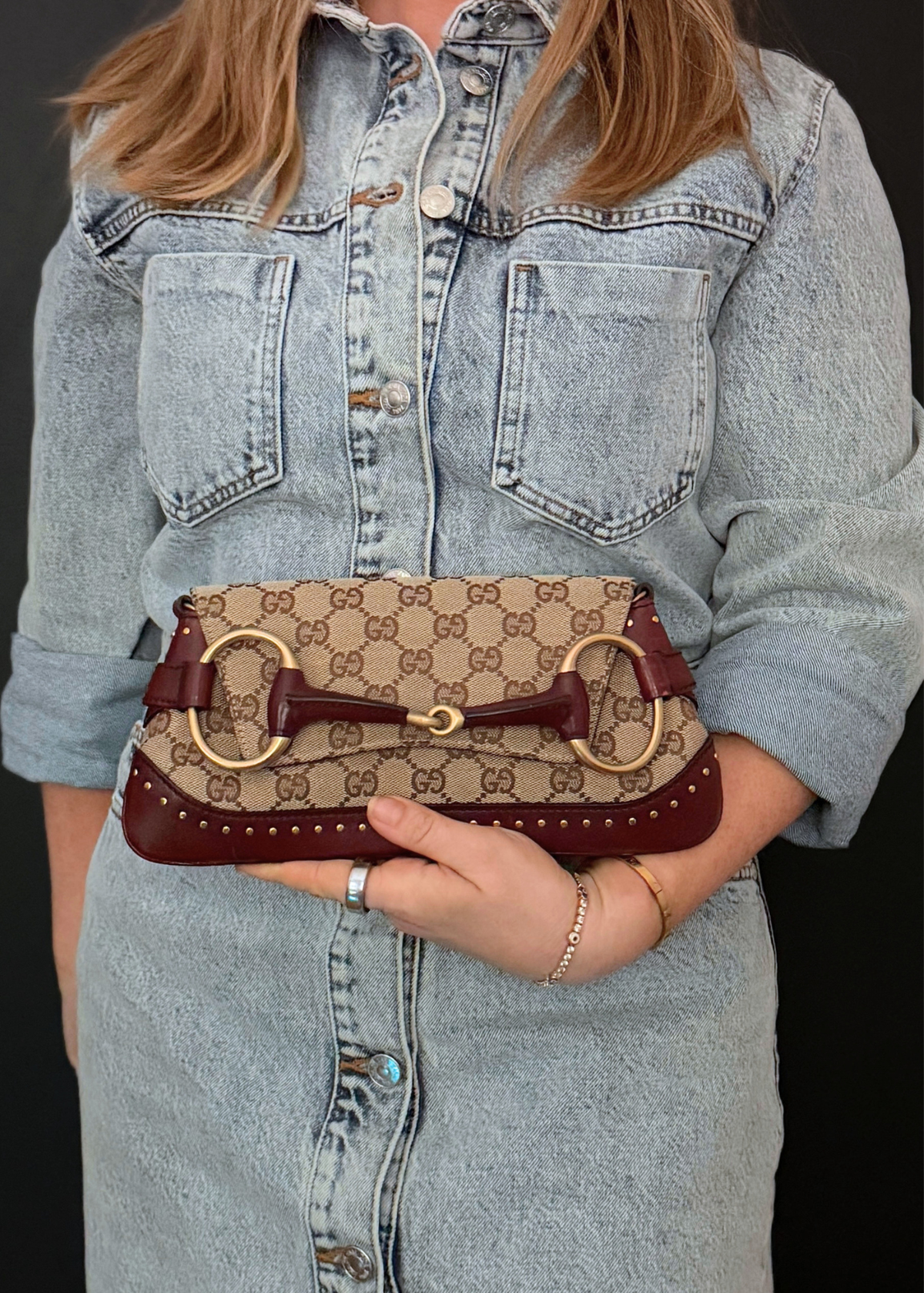 GUCCI HORSEBIT CLUTCH & SHOULDER BAG