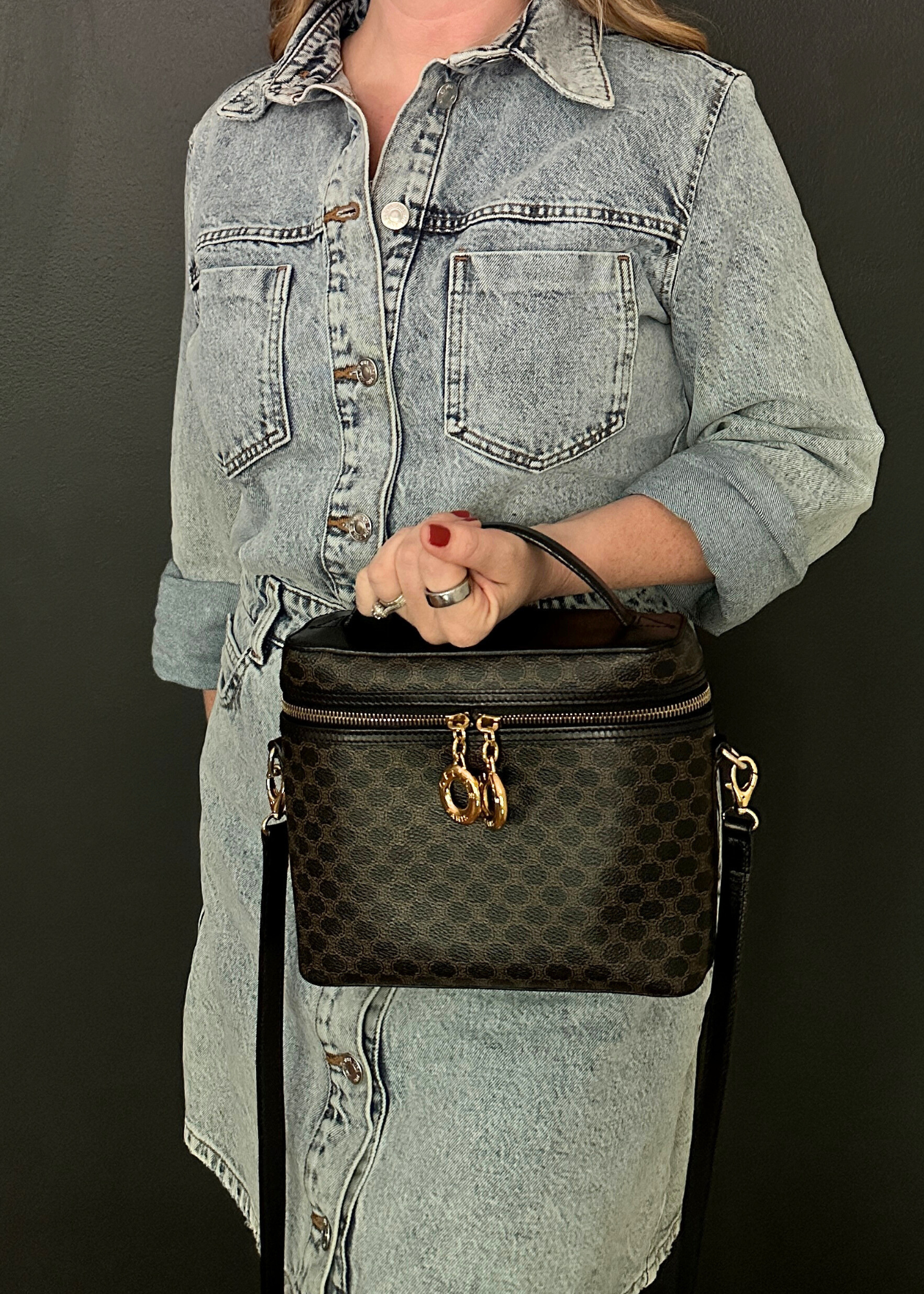 CELINE MACADAM VANITY BAG