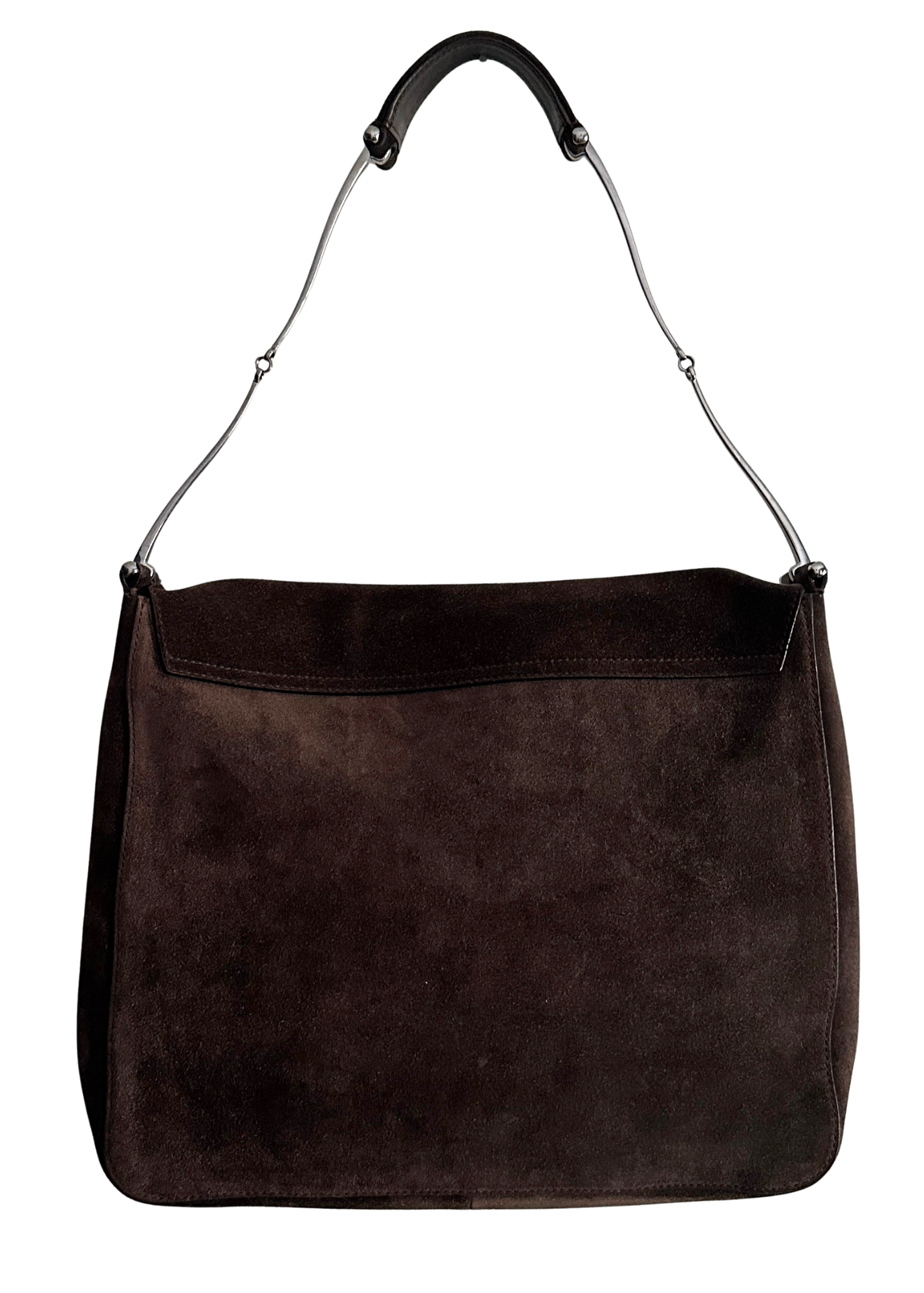 GUCCI SUEDE HORSEBIT SHOULDER BAG