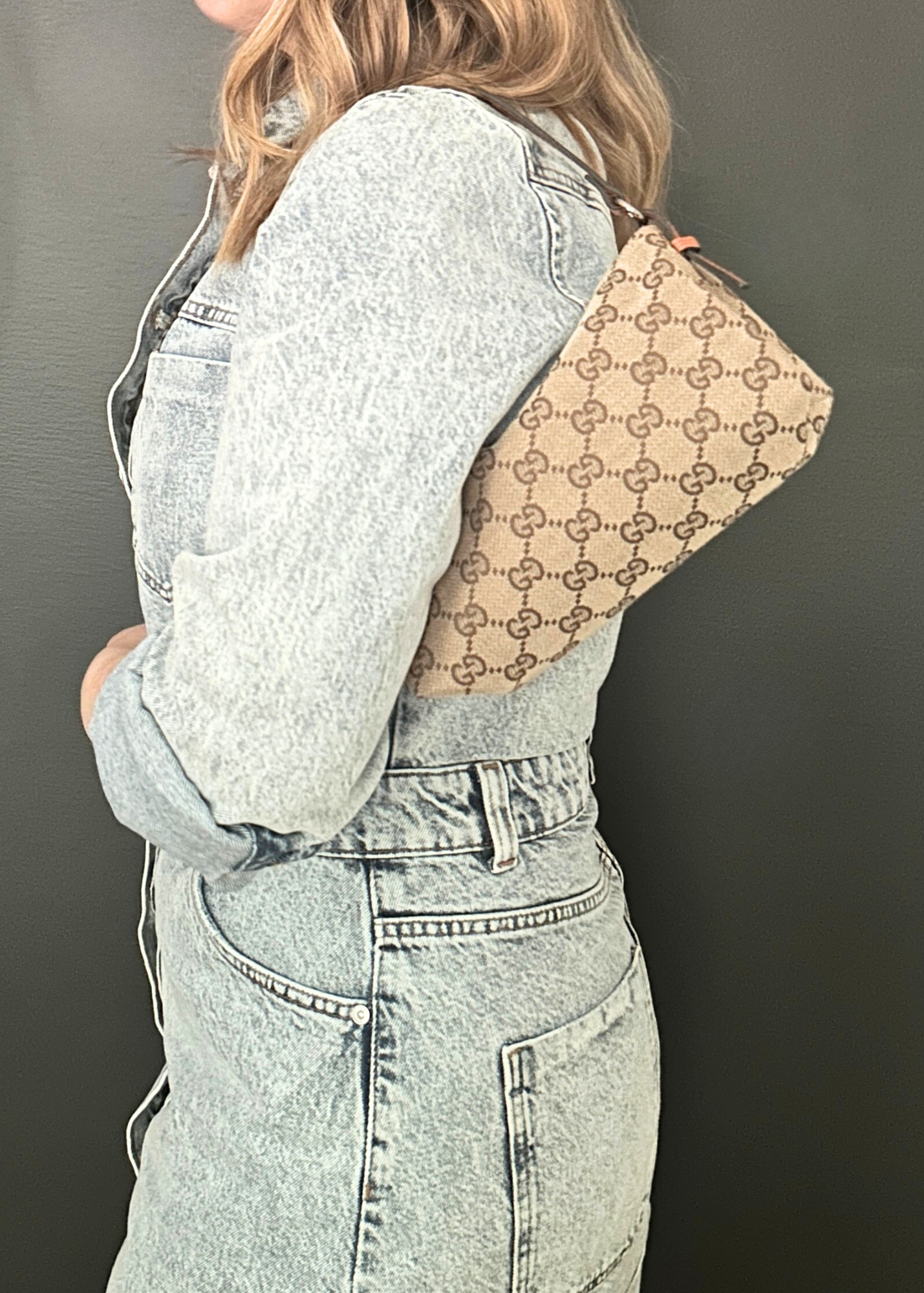 GUCCI MONOGRAM POCHETTE
