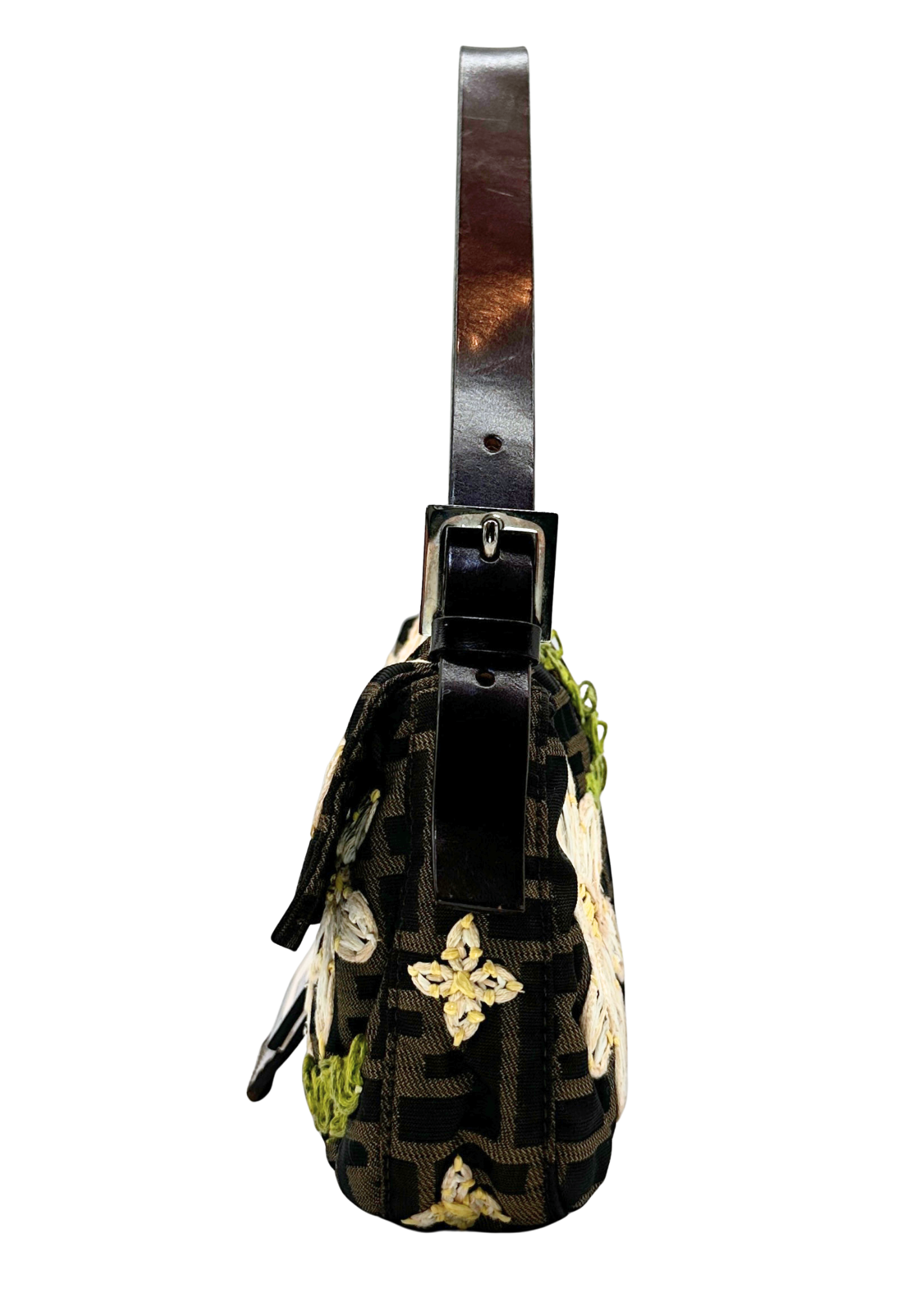 FENDI ZUCCA FLOWER BAGUETTE