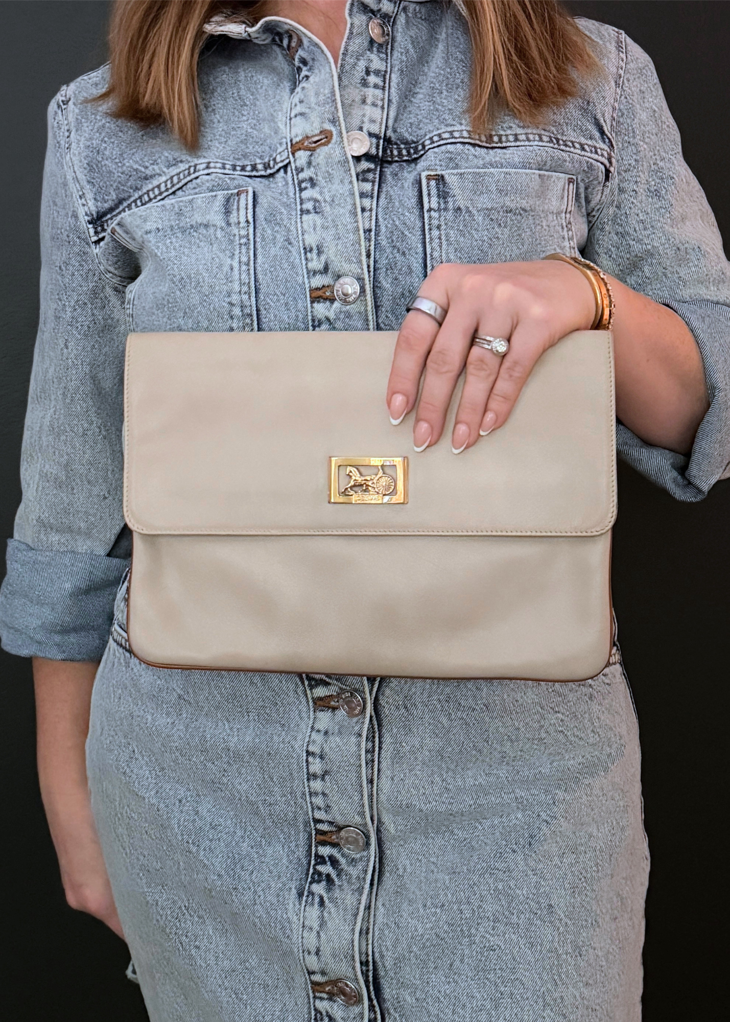 CELINE HORSE CARRIAGE CLUTCH