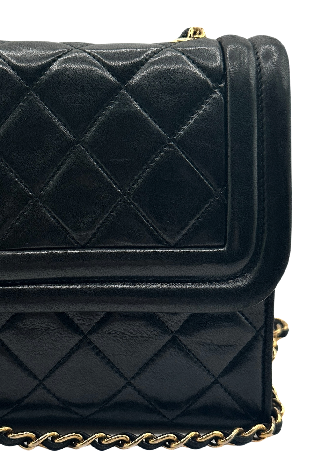 CHANEL LAMBSKIN TASSEL FLAP BAG