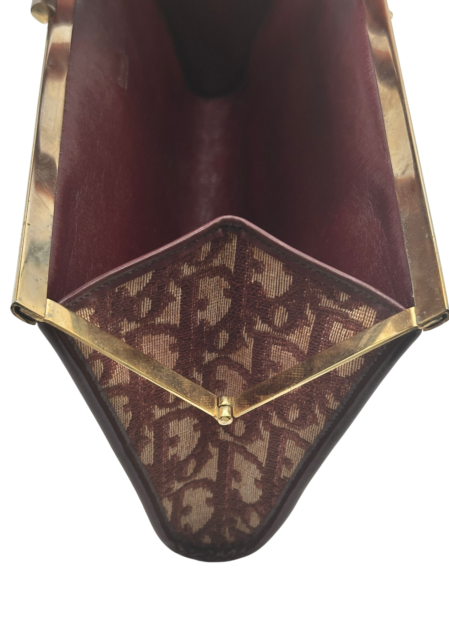 Dior Burgundy Trotter Clutch