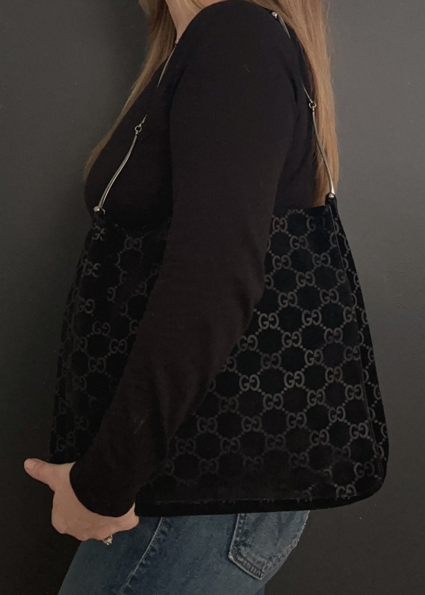 Gucci Tom Ford Suede Hobo with Horsebits