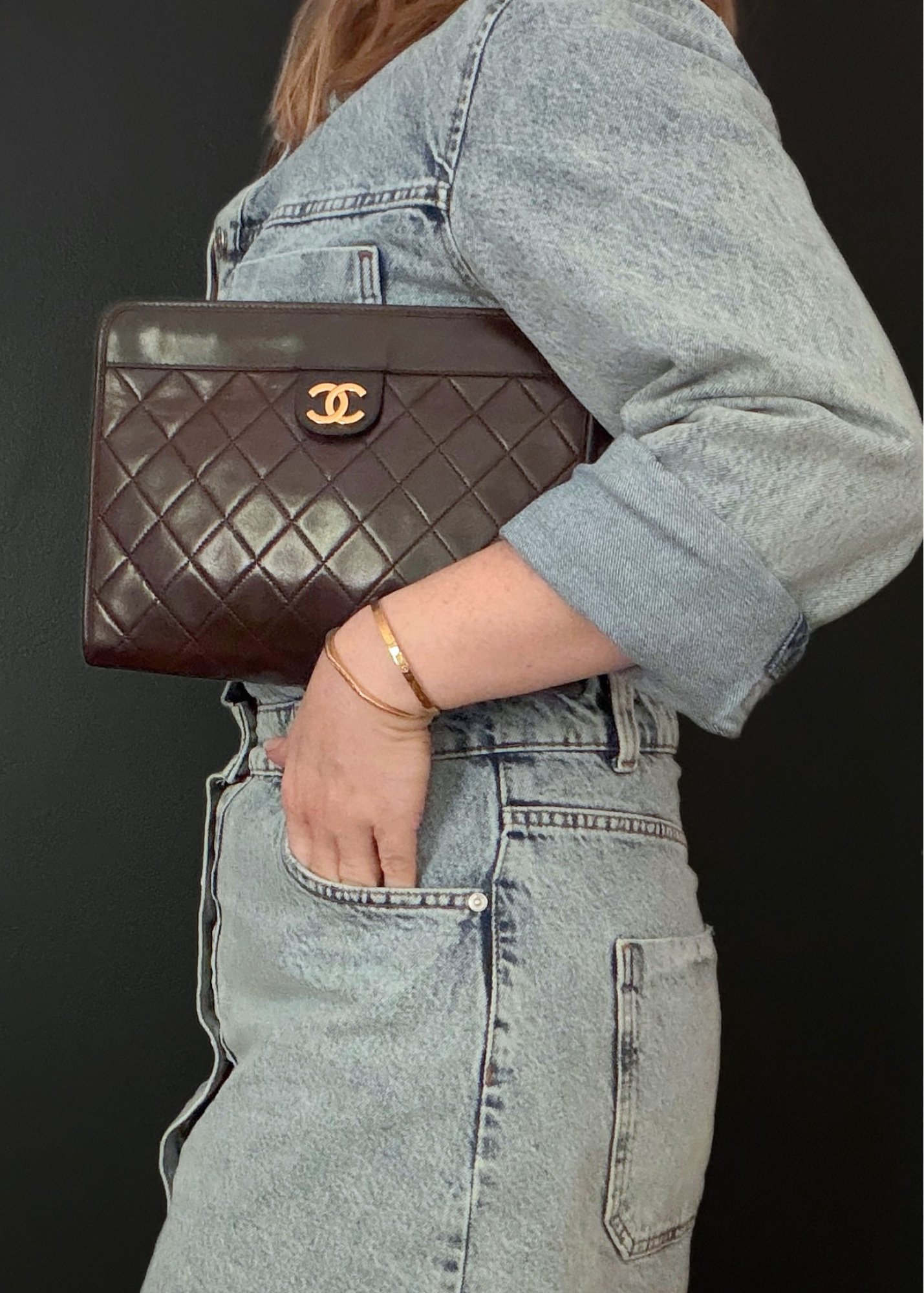 CHANEL MATELASSÉ CLUTCH