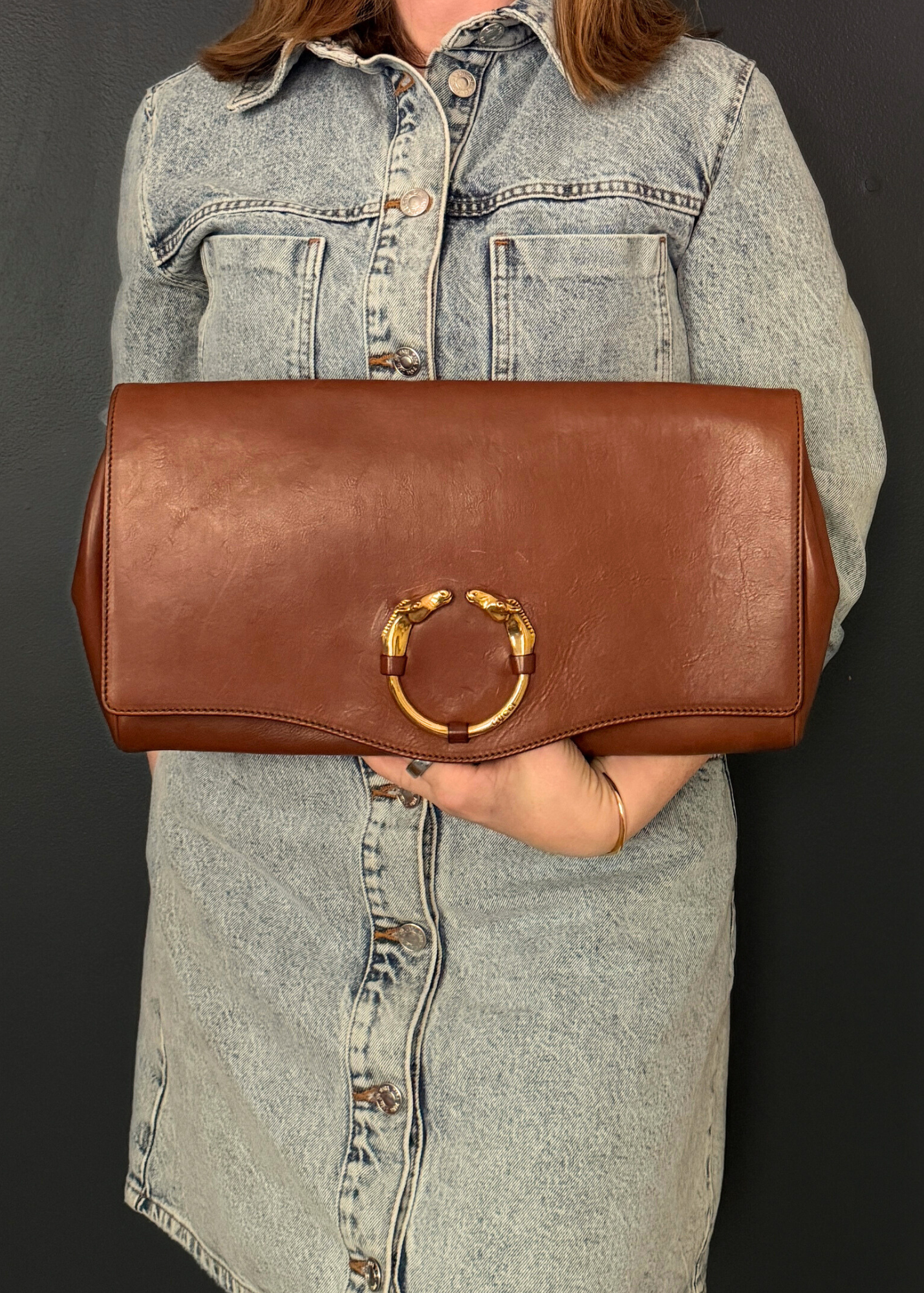 GUCCI HORSE CLUTCH
