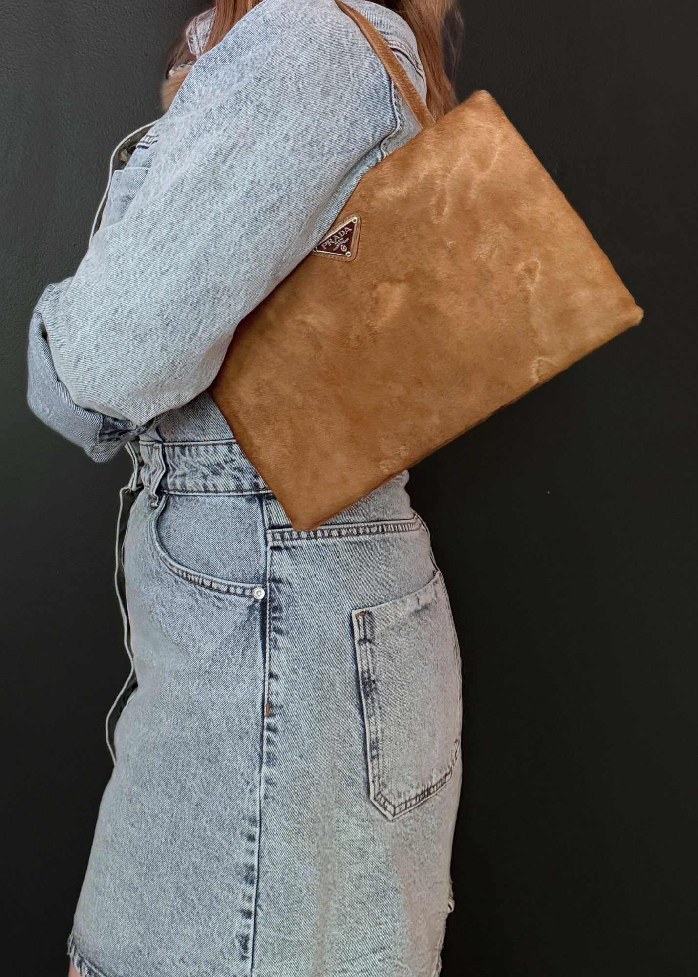 PRADA PONYHAIR SHOULDER BAG & CLUTCH