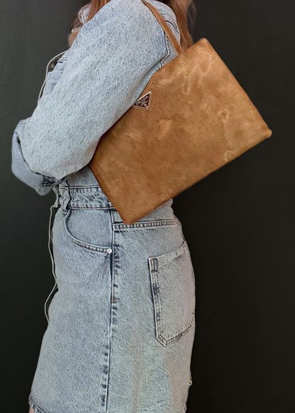 PRADA PONYHAIR SHOULDER BAG & CLUTCH