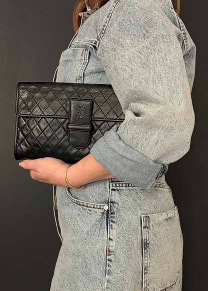 YVES SAINT LAURENT QUILTED CLUTCH