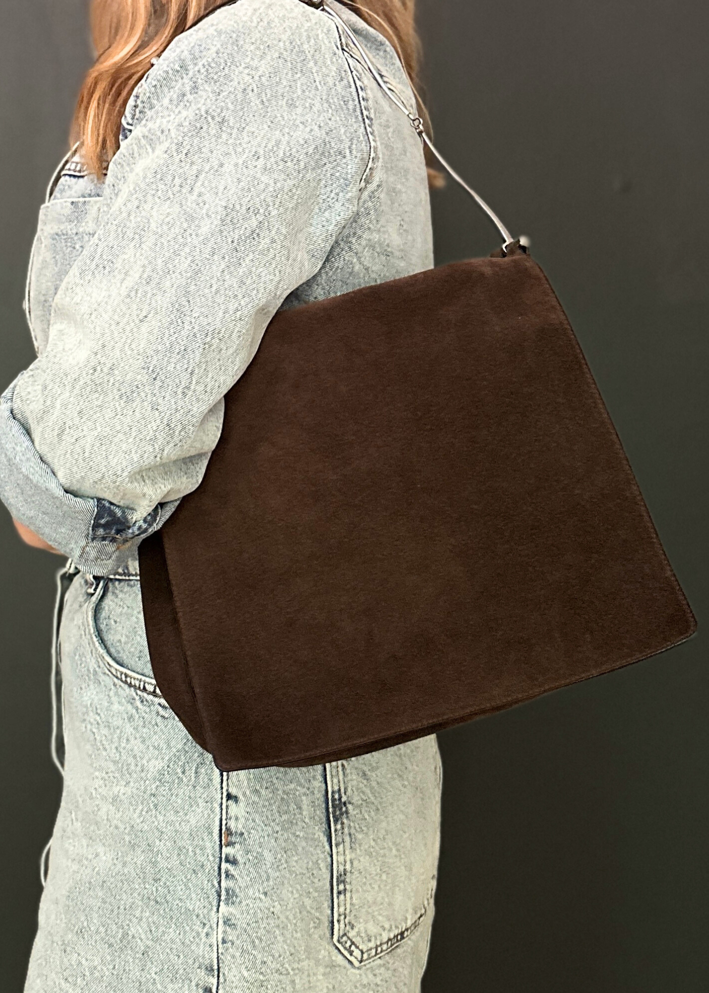 GUCCI SUEDE HORSEBIT SHOULDER BAG