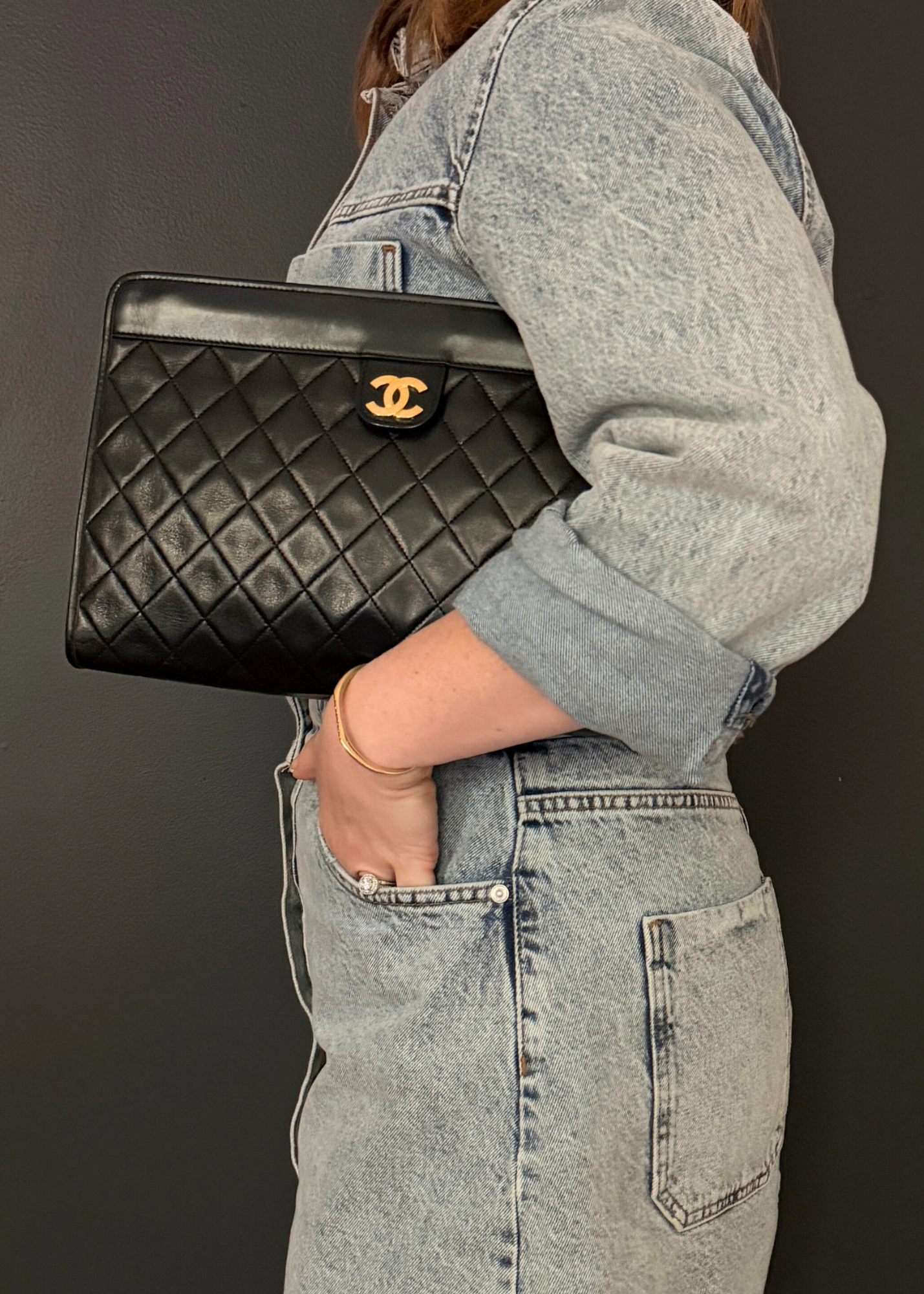 CHANEL MATELASSÉ CLUTCH