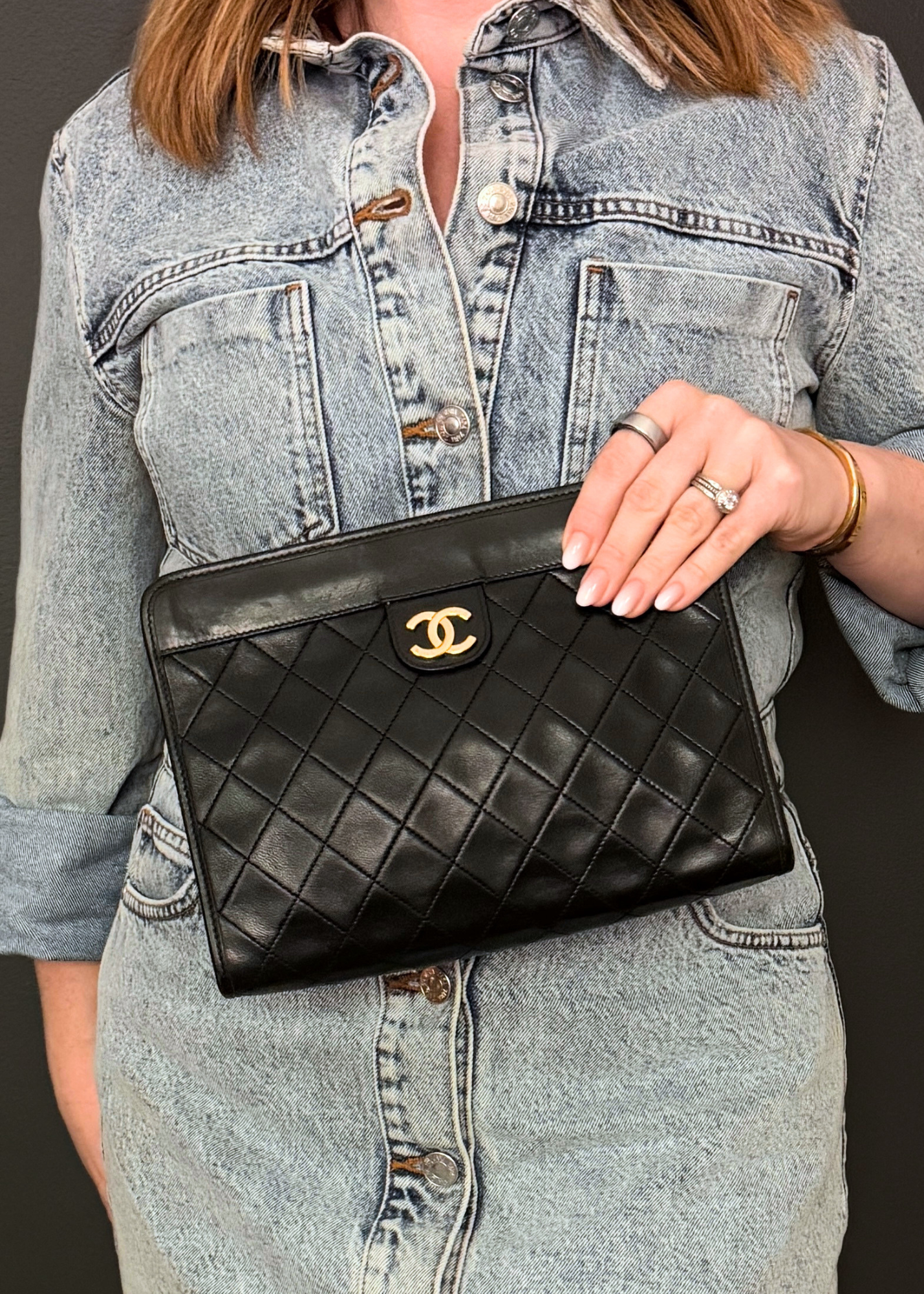CHANEL MATELASSÉ CLUTCH