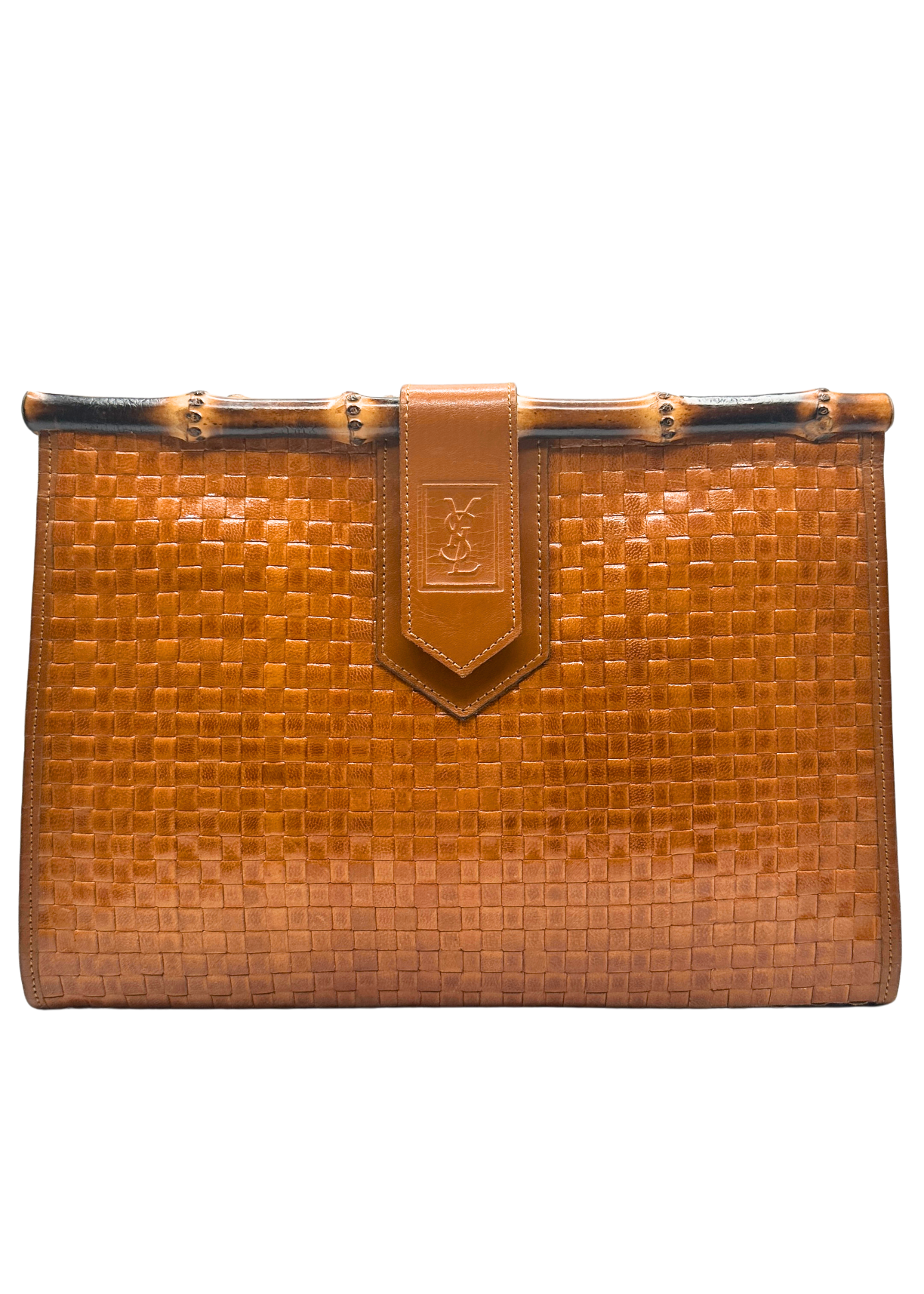 YVES SAINT LAURENT BAMBOO CLUTCH