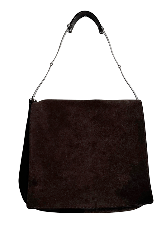 GUCCI SUEDE HORSEBIT SHOULDER BAG