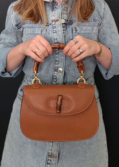 GUCCI 1947 BAMBOO TOP HANDLE BAG