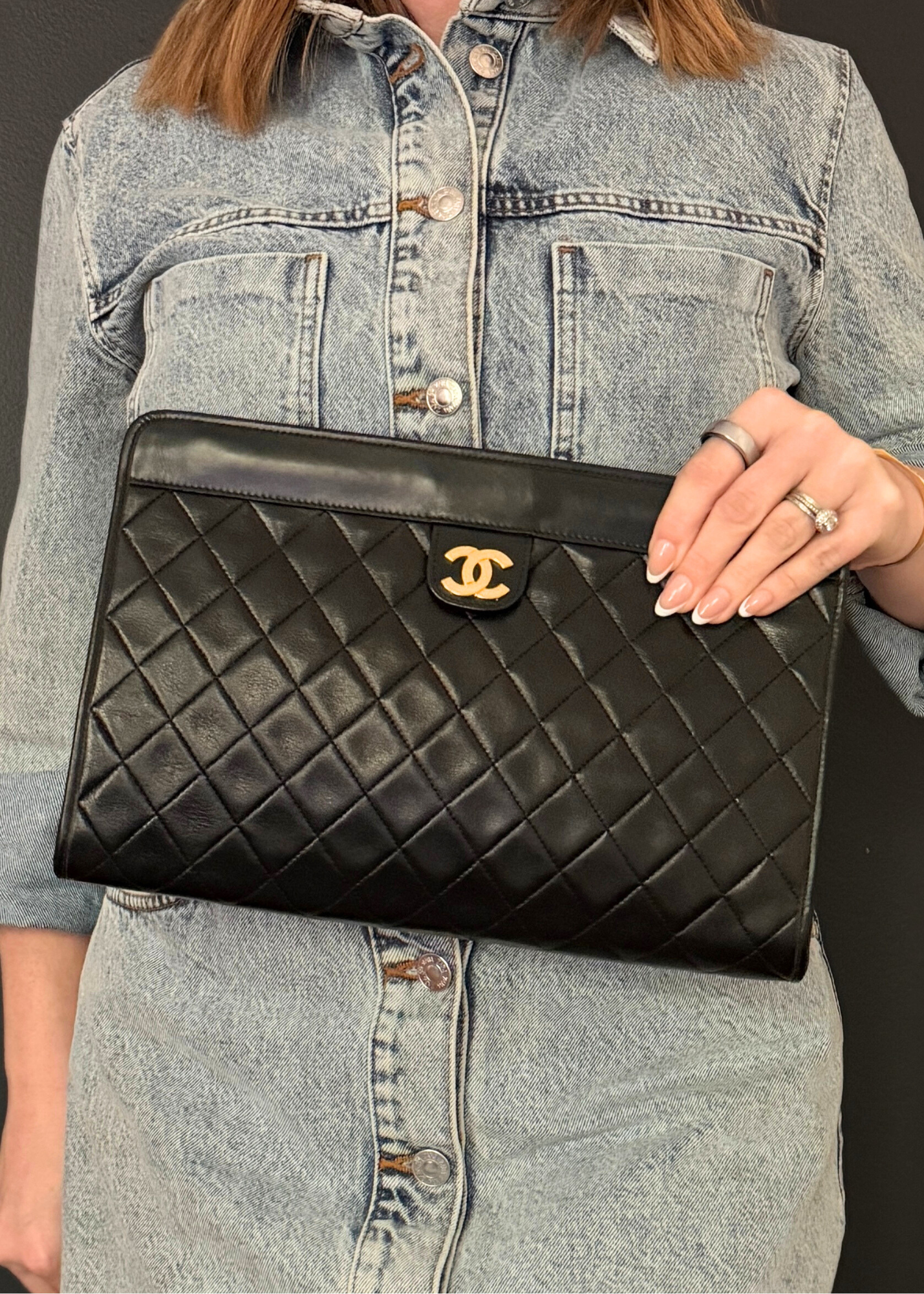 CHANEL MATELASSÉ CLUTCH