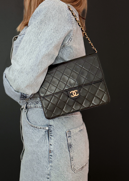 CHANEL MATELASSÉ SINGLE FLAP BAG