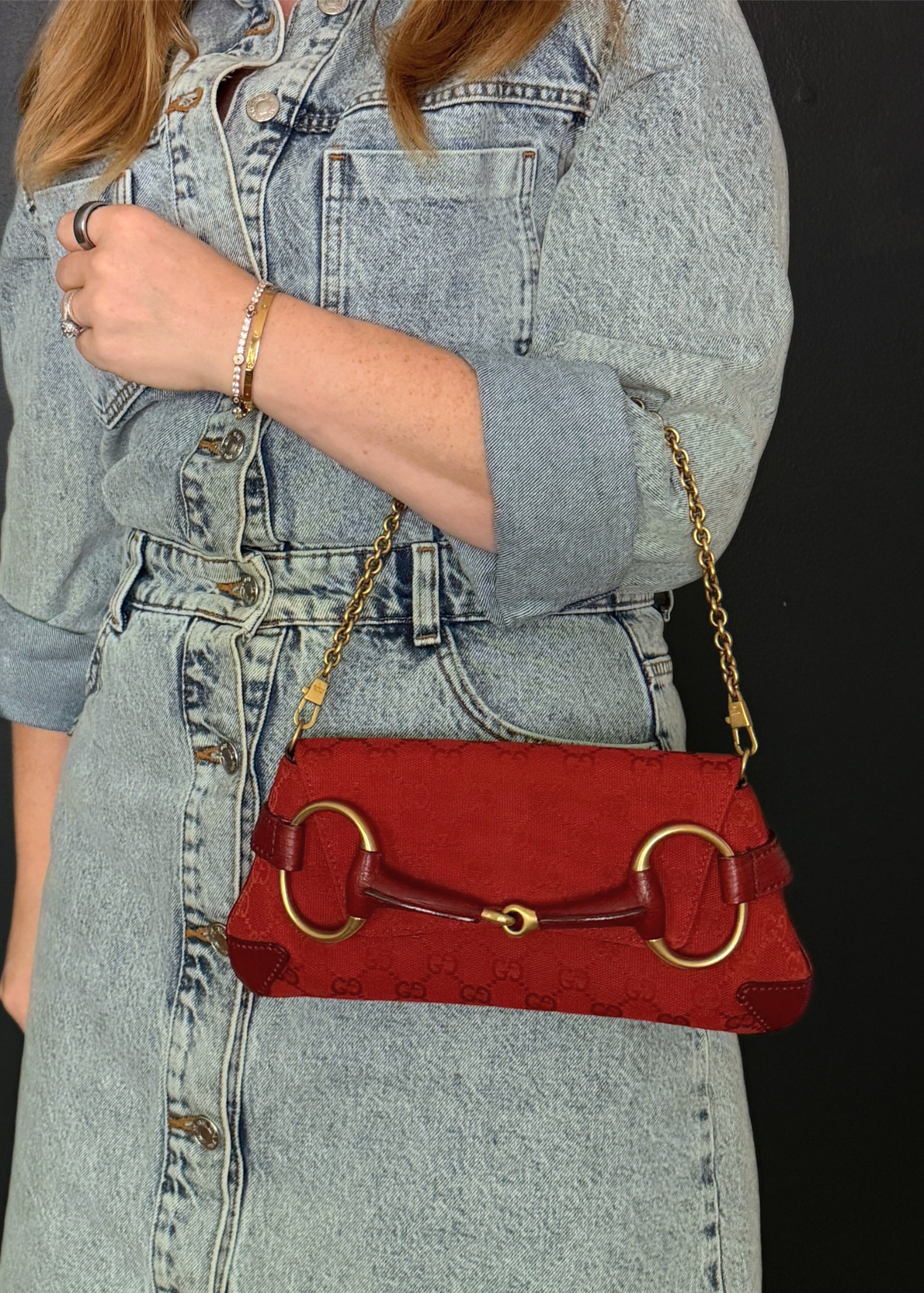 GUCCI HORSEBIT CLUTCH & SHOULDER BAG