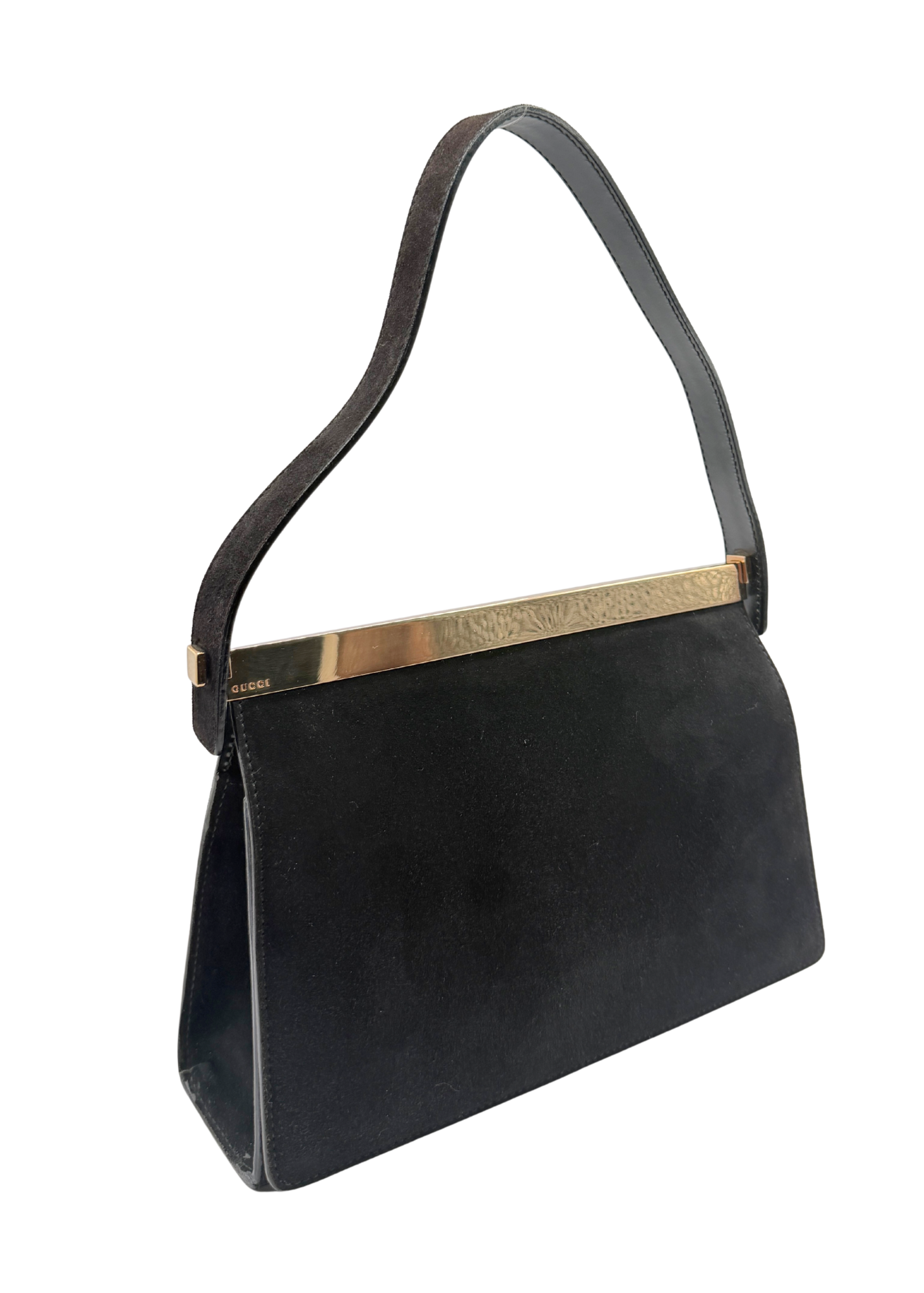 GUCCI SUEDE FLAP BAG