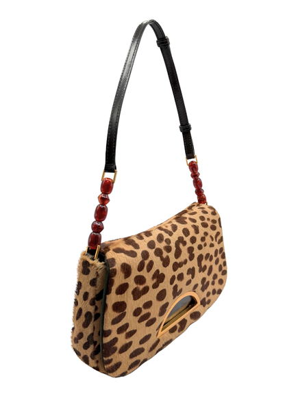 CHRISTIAN DIOR RARE VINTAGE LEOPARD PONYHAIR MALICE Side