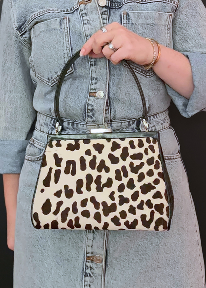 RARE GUCCI PONYHAIR TOP HANDLE BAG