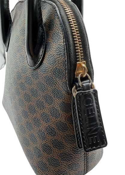 RARE CELINE MACADAM TOP HANDLE CROSSBODY BAG