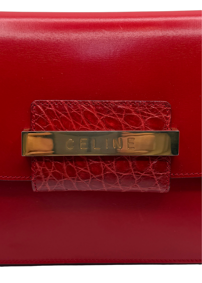 CELINE CROCODILE CLUTCH