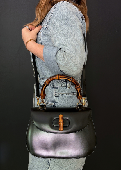 GUCCI 1947 BAMBOO TOP HANDLE BAG