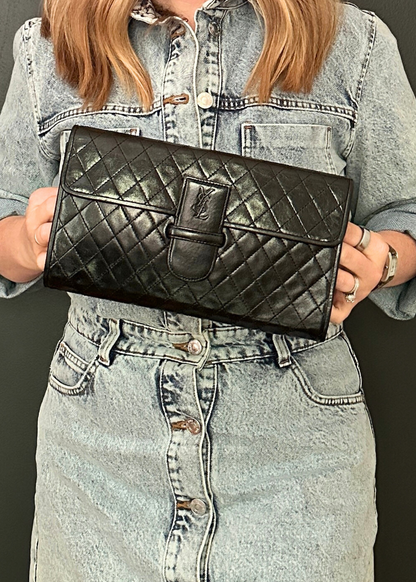 YVES SAINT LAURENT QUILTED CLUTCH