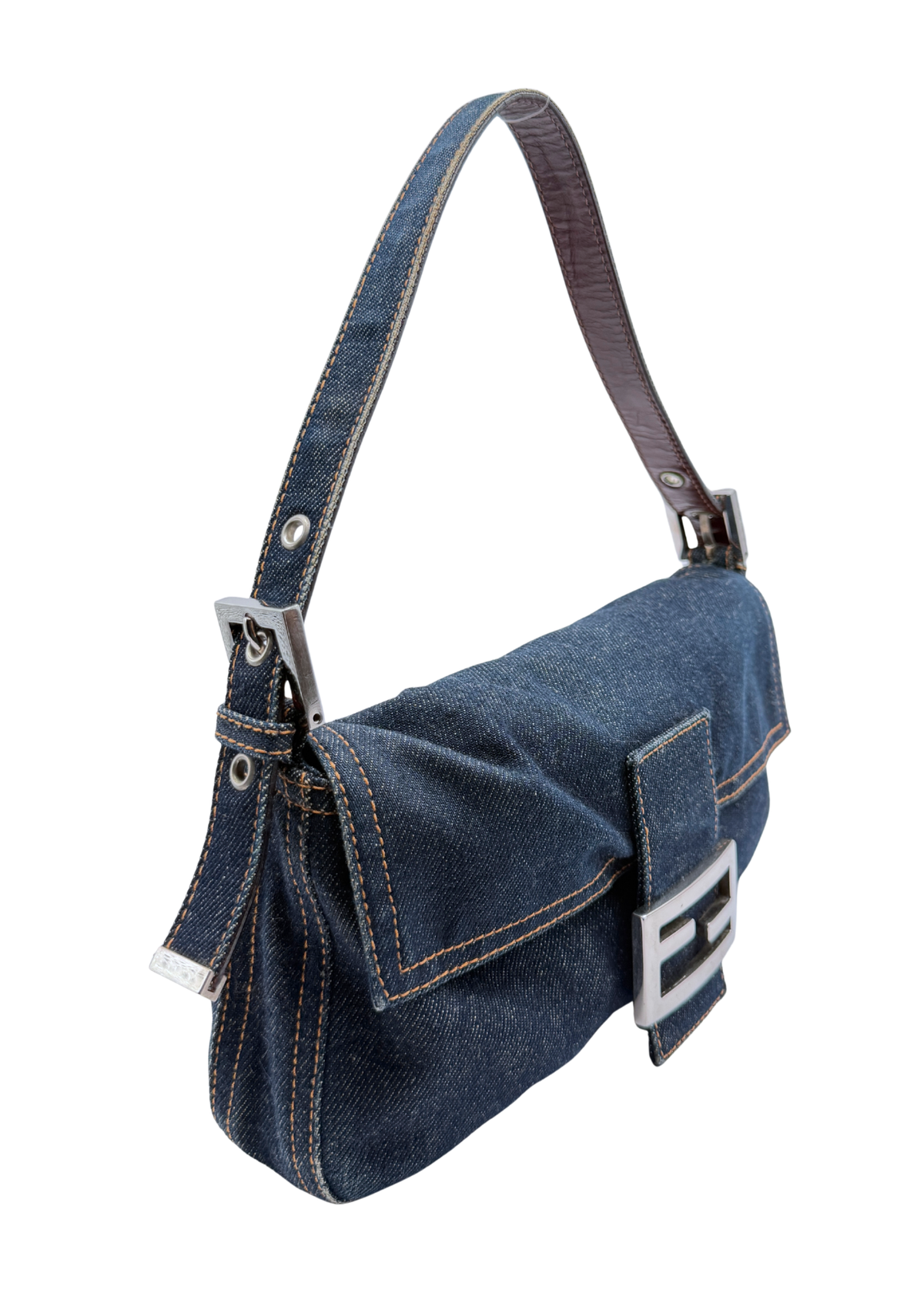 FENDI DENIM BAGUETTE