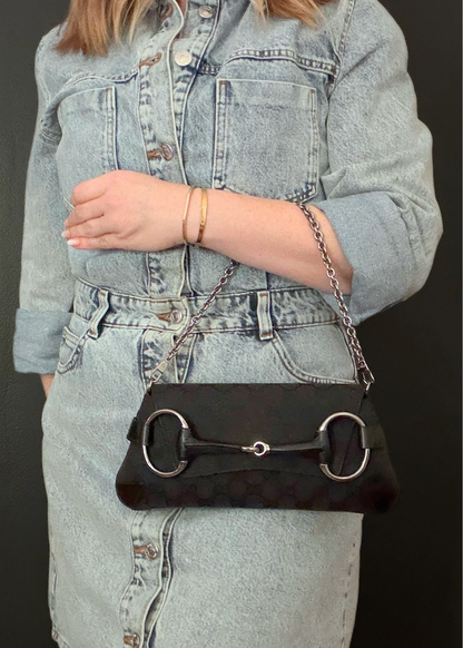 GUCCI HORSEBIT CLUTCH & SHOULDER BAG