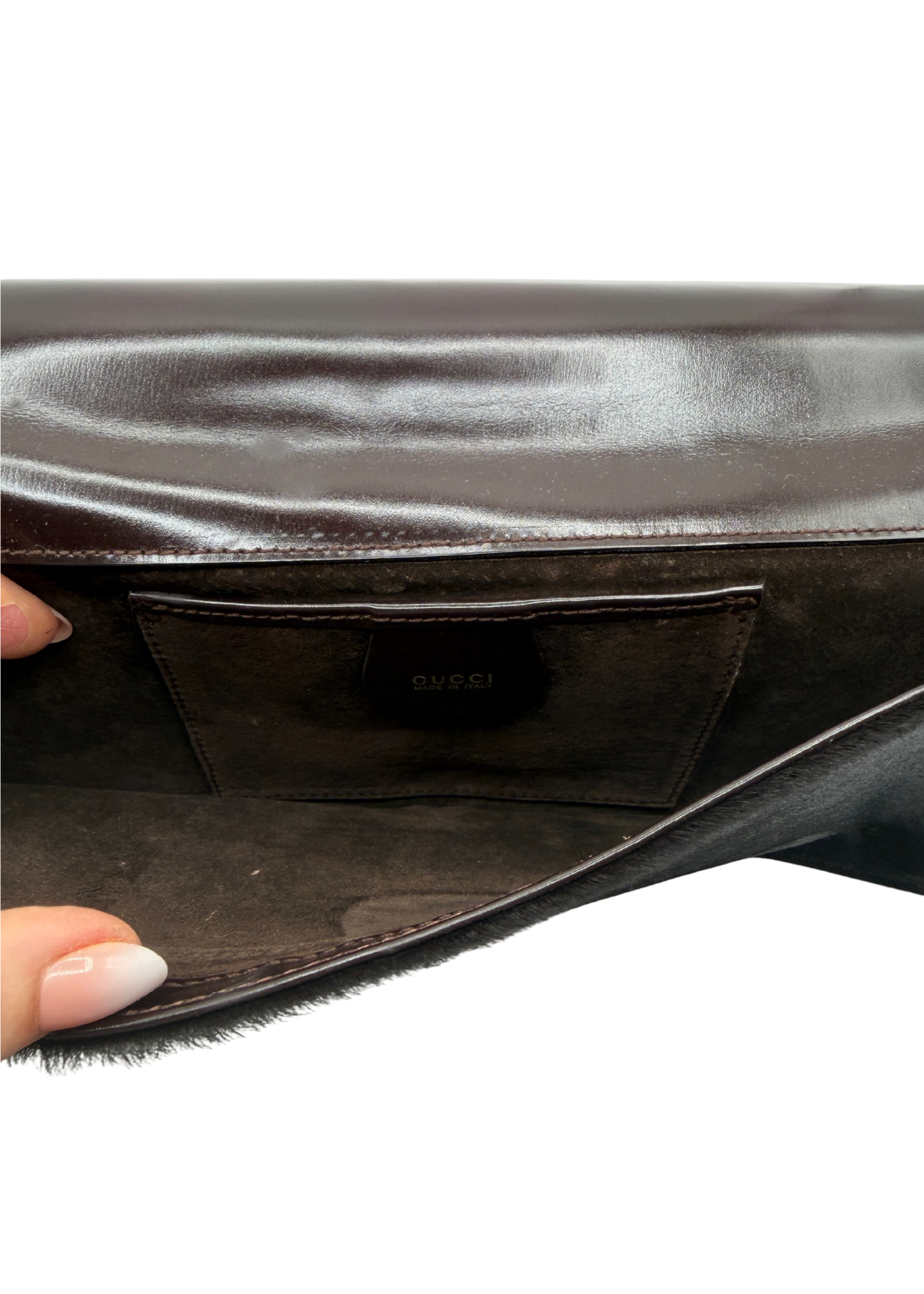 RARE GUCCI PONYHAIR CLUTCH