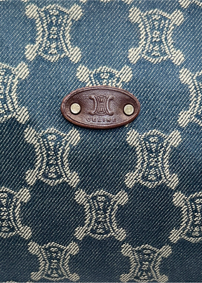 CELINE DENIM TRIOMPHE SHOULDER BAG