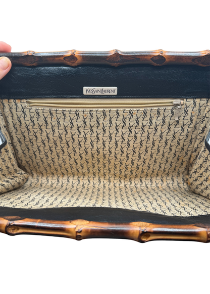 ULTRA-RARE YVES SAINT LAURENT BAMBOO CLUTCH
