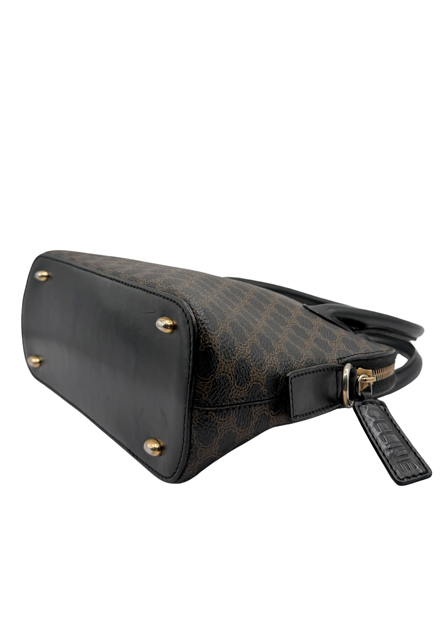 RARE CELINE MACADAM TOP HANDLE CROSSBODY BAG