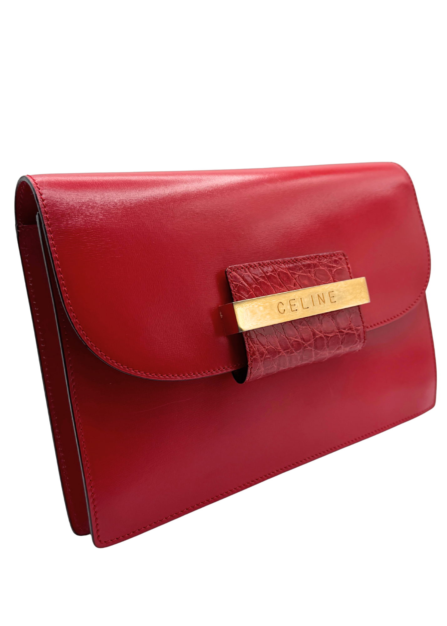CELINE CROCODILE CLUTCH