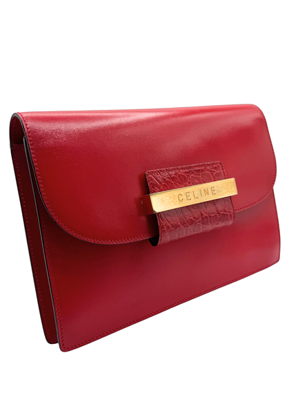 CELINE CROCODILE CLUTCH