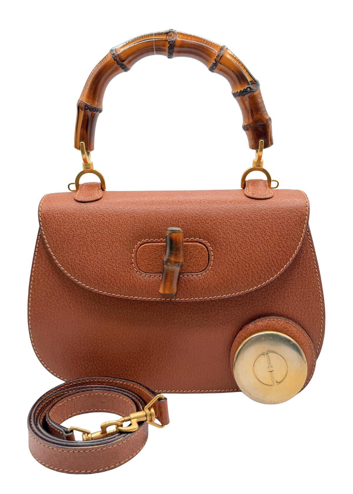 GUCCI 1947 BAMBOO TOP HANDLE BAG
