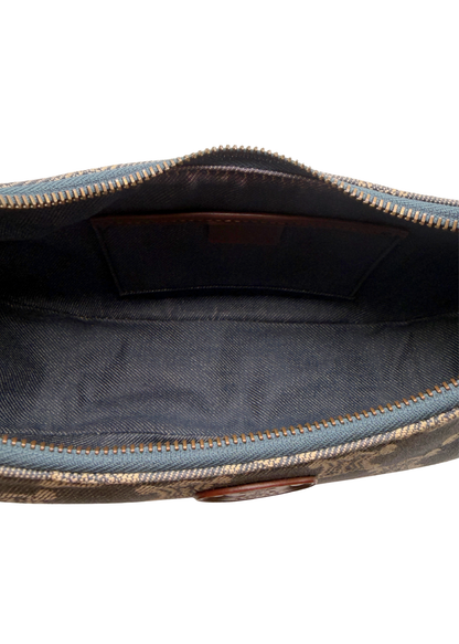 CELINE DENIM TRIOMPHE AVA SHOULDER BAG