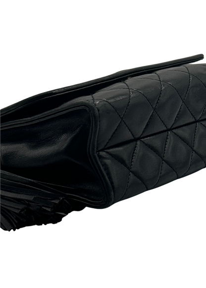 CHANEL LAMBSKIN TASSEL FLAP BAG