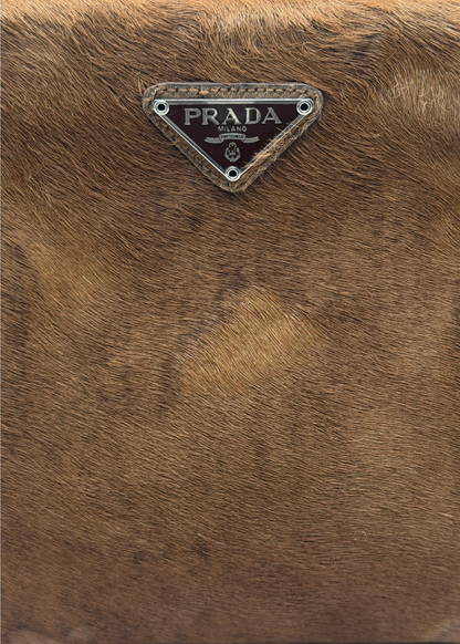 PRADA PONYHAIR SHOULDER BAG & CLUTCH