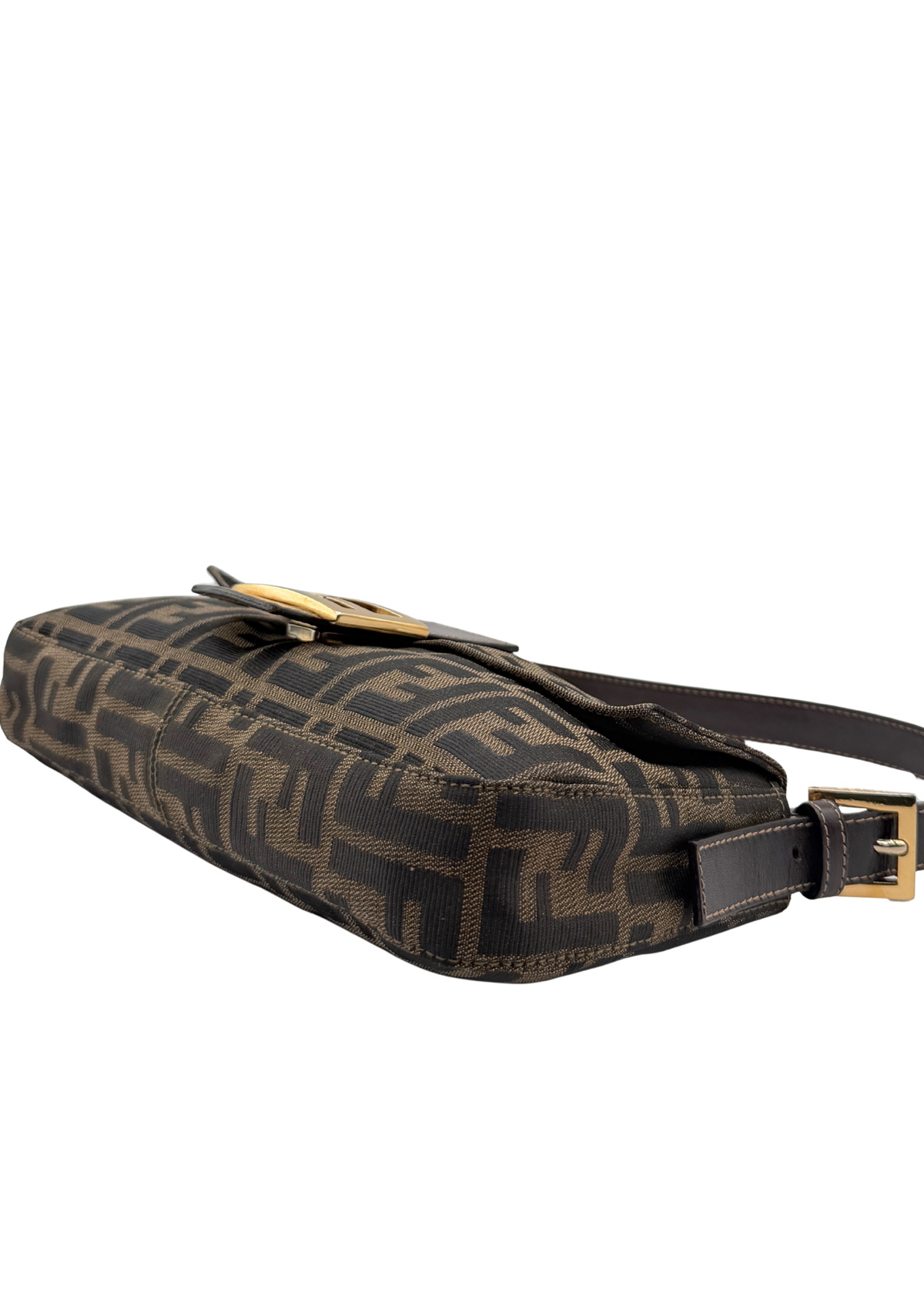 RARE FENDI ZUCCA BAGUETTE with GOLD HARDWARE