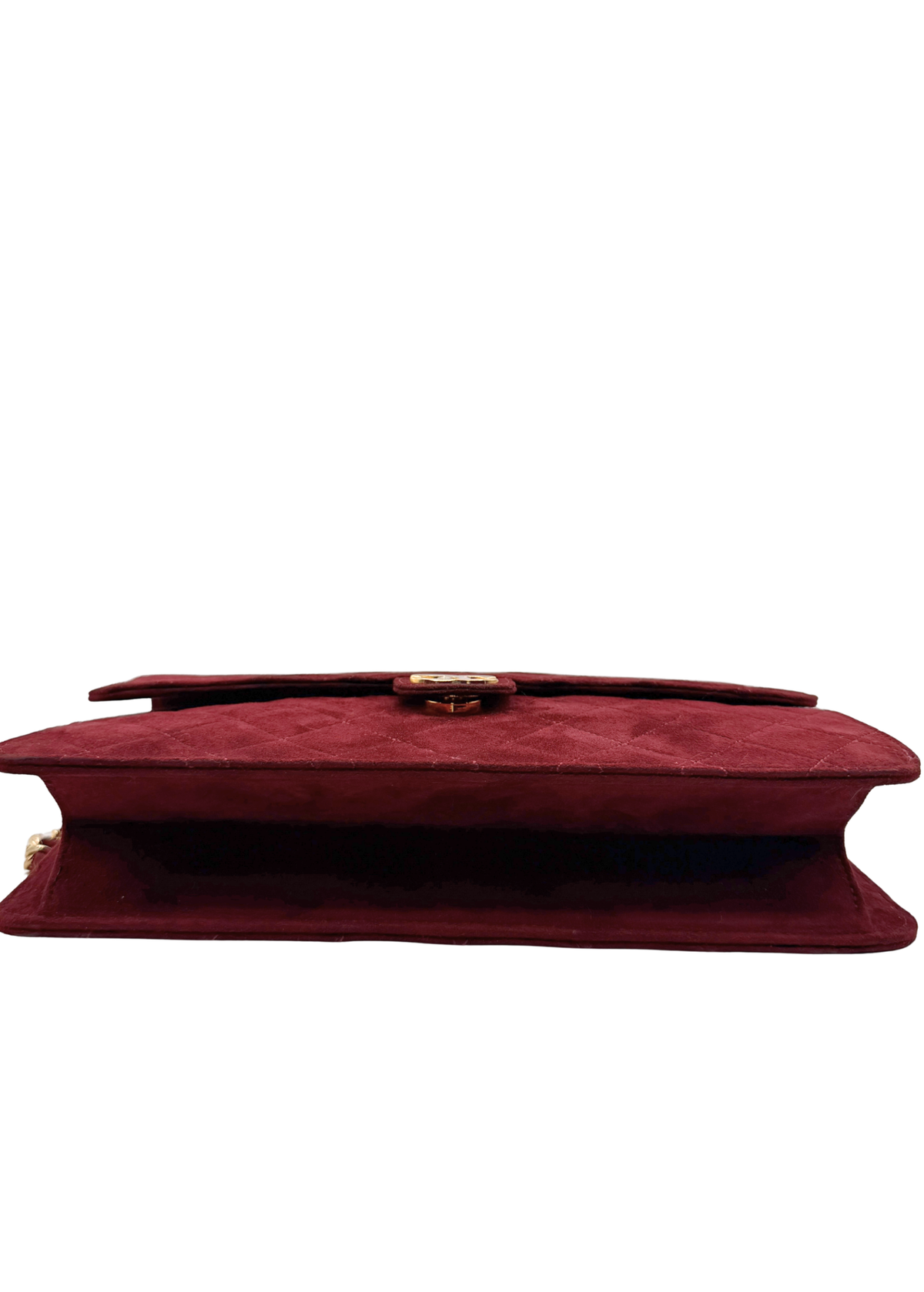 CHANEL SUEDE MATLASSÉ SINGLE FLAP BAG