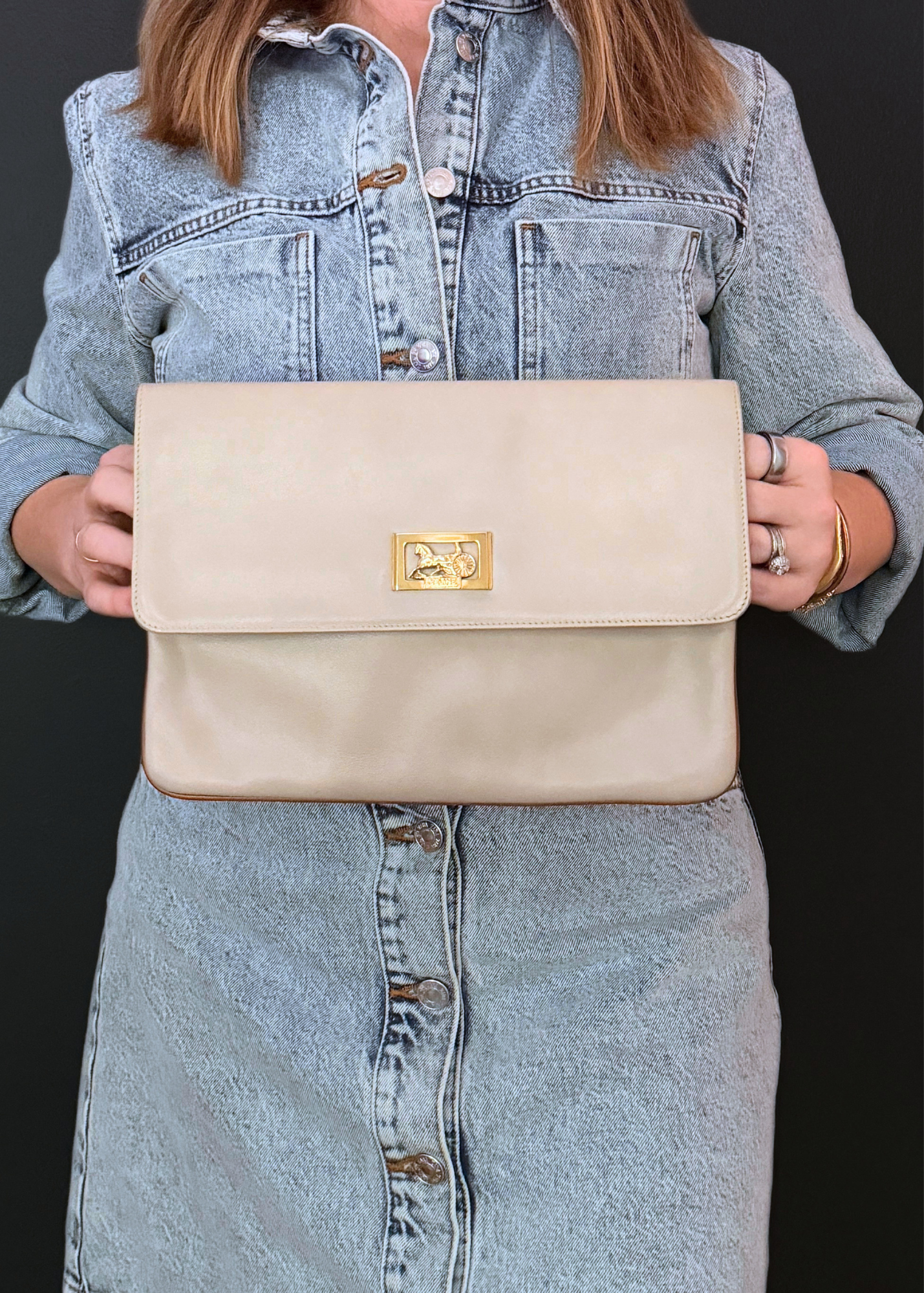 CELINE HORSE CARRIAGE CLUTCH
